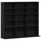 Preview: CD-Schrank Schwarz Eichen-Optik 100,5x23x89,5 cm Holzwerkstoff