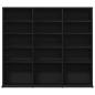 Preview: CD-Schrank Schwarz Eichen-Optik 100,5x23x89,5 cm Holzwerkstoff