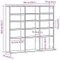 Preview: CD-Schrank Schwarz Eichen-Optik 100,5x23x89,5 cm Holzwerkstoff