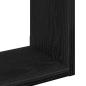 Preview: Wandregal Schwarz Eichen-Optik 90x16x78 cm Holzwerkstoff