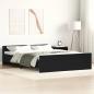 Preview: ARDEBO.de - Bettgestell ohne Matratze Schwarz Eichen-Optik 140x190 cm