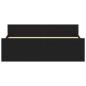 Preview: Bettgestell ohne Matratze Schwarz Eichen-Optik 140x190 cm