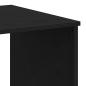 Preview: Schreibtisch mit Schubladen Schwarz Eichen-Optik 102x50x76 cm