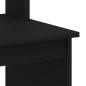 Preview: Schreibtisch mit Regalen Schwarz Eichen-Optik 102x45x148 cm