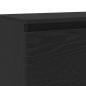 Preview: TV-Schrank mit LED-Leuchten Schwarz Eichen-Optik 120x30x36 cm