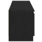 Preview: TV-Schrank mit LED-Leuchten Schwarz Eichen-Optik 120x30x36 cm