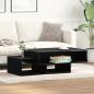 Preview: ARDEBO.de - Couchtisch Schwarz Eichen-Optik 105x55x32 cm Holzwerkstoff