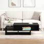 Preview: Couchtisch Schwarz Eichen-Optik 105x55x32 cm Holzwerkstoff