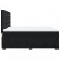 Preview: Boxspringbett mit Matratze Schwarz 180x200 cm Samt