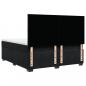 Preview: Boxspringbett mit Matratze Schwarz 180x200 cm Samt