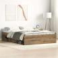 Preview: ARDEBO.de - Bettgestell ohne Matratze Artisan-Eiche 135x190cm Holzwerkstoff