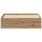 Preview: Bettgestell ohne Matratze Artisan-Eiche 135x190cm Holzwerkstoff