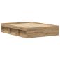 Preview: Bettgestell ohne Matratze Artisan-Eiche 135x190cm Holzwerkstoff