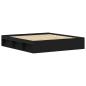 Preview: Bettgestell ohne Matratze Braun Eichen-Optik 150x200 cm