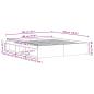 Preview: Bettgestell ohne Matratze Braun Eichen-Optik 150x200 cm
