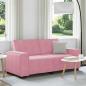 Preview: ARDEBO.de - 2-Sitzer-Sofa Rosa 140 cm Samt