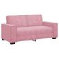 Preview: 2-Sitzer-Sofa Rosa 140 cm Samt