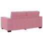 Preview: 2-Sitzer-Sofa Rosa 140 cm Samt