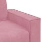 Preview: 2-Sitzer-Sofa Rosa 140 cm Samt