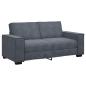 Preview: 2-Sitzer-Sofa Dunkelgrau 140 cm Samt