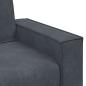 Preview: 2-Sitzer-Sofa Dunkelgrau 140 cm Samt