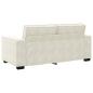 Preview: 2-Sitzer-Sofa Creme 140 cm Samt