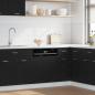 Preview: ARDEBO.de - Geschirrspülerblende Schwarz Eichen-Optik 60x1,5x67 cm
