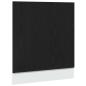 Preview: Geschirrspülerblende Schwarz Eichen-Optik 60x1,5x67 cm