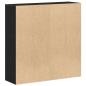 Preview: Bücherschrank Schwarz Eichen-Optik 98x29x97,5 cm Holzwerkstoff