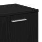 Preview: Bücherschrank Schwarz Eichen-Optik 90x28x90 cm Holzwerkstoff