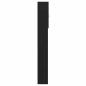 Preview: Waschmaschinenschrank Schwarz Eichen-Optik 64x25,5x190 cm