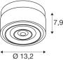 Preview: SLV CYFT WAVE Wand- und Deckenaufbauleuchte, 2700/3000/4000K, 6,5W, PHASE, schwarz (1008024)