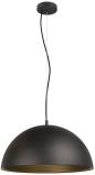 Preview: SLV FORCHINI M 50 Pendelleuchte, E27, Pendellänge 150cm, 1x max. 40W, Ø 50cm, Stahl, matt schwarz/matt gold (1008537)