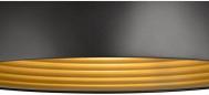 Preview: SLV FORCHINI M 40 Pendelleuchte, E27, Pendellänge 150cm, 1x max. 40W, Ø 40cm, Stahl, matt schwarz/matt gold (1008536)