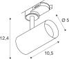 Preview: SLV Noblo Spot für 3-Phasen-Hochvolt-Schienensystem, rund, 2700K, Phasenabschnitt, 32°, schwarz (1007644)