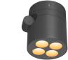 Preview: SLV R-CUBE Wand- und Deckenaufbauleuchte, IP65, 2700/3000K, PHASE dimmbar, anthrazit (1007511)