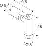 Preview: SLV S-TUBE Wand- und Deckenaufbauleuchte, IP65, GU10, 1x max. 10W, schwarz (1007653)