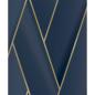 Preview: DUTCH WALLCOVERINGS Tapete Geometric Blau und Golden
