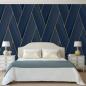 Preview: DUTCH WALLCOVERINGS Tapete Geometric Blau und Golden