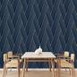 Preview: DUTCH WALLCOVERINGS Tapete Geometric Blau und Golden