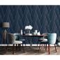 Preview: DUTCH WALLCOVERINGS Tapete Geometric Blau und Golden