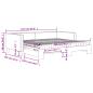 Preview: Tagesbett Ausziehbar mit Matratzen Taupe 100x200 cm Stoff