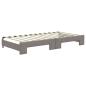 Preview: Tagesbett Ausziehbar mit Matratzen Taupe 100x200 cm Stoff