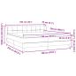 Preview: ARDEBO.de - Boxspringbett mit Matratzen Schwarz 180x220 cm Samt