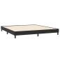 Preview: Boxspringbett mit Matratze Schwarz 180x220 cm Samt