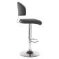 Preview: Barhocker 2 Stk. Grau Kunstleder