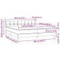 Preview: Boxspringbett mit Matratze Rosa 180x220 cm Samt