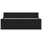 Preview: Bettgestell ohne Matratze Schwarz Eichen-Optik 160x200 cm