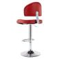 Preview: Barhocker Weinrot Kunstleder
