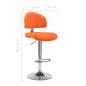 Preview: Barhocker Orange Kunstleder